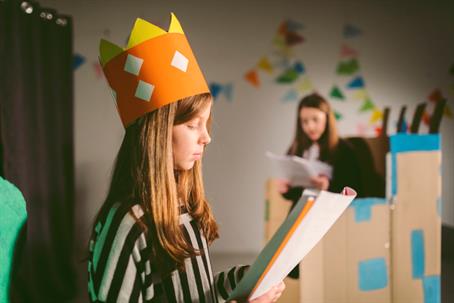 children in a school play